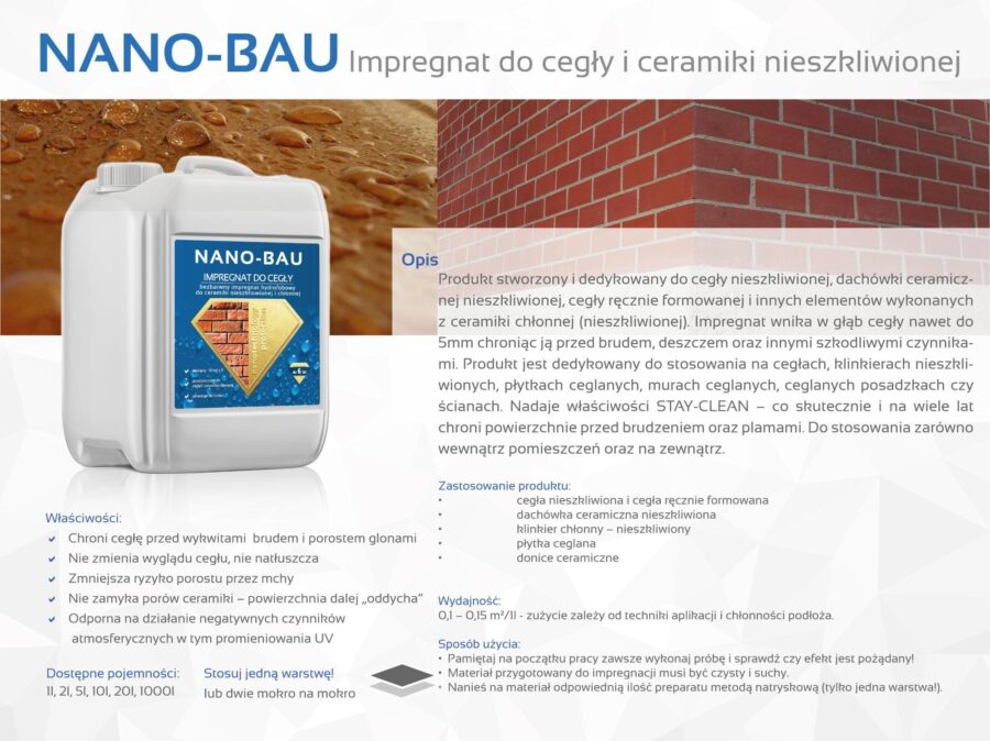 Nano-Bau Impregnace cihel a neglazované keramiky - Image 2