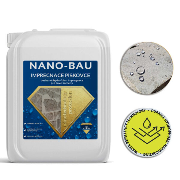 NANO-BAU hydrofobní impregnace pískovce 5 l
