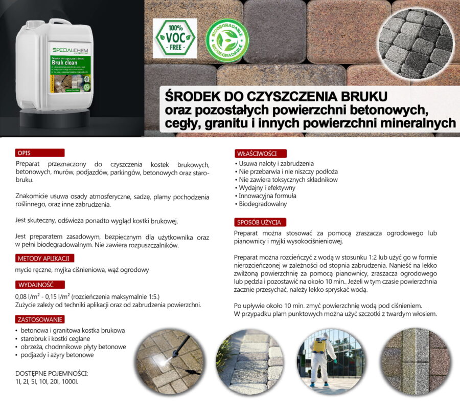 Sada na dlažební kostky SPECIALCHEM - čištění + impregnace kamínků - Image 3