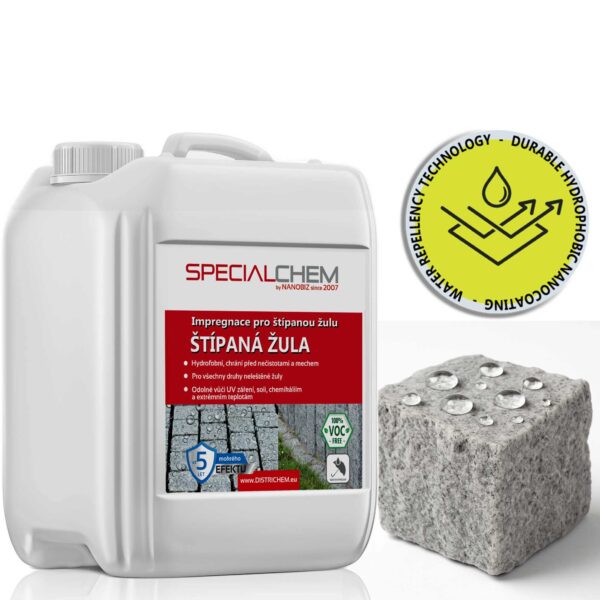 Impregnace Specialchem na štípanou žulu