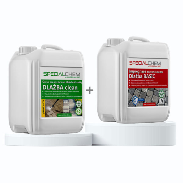 Sada na dlažební kostky SPECIALCHEM - čištění + impregnace kamínků
