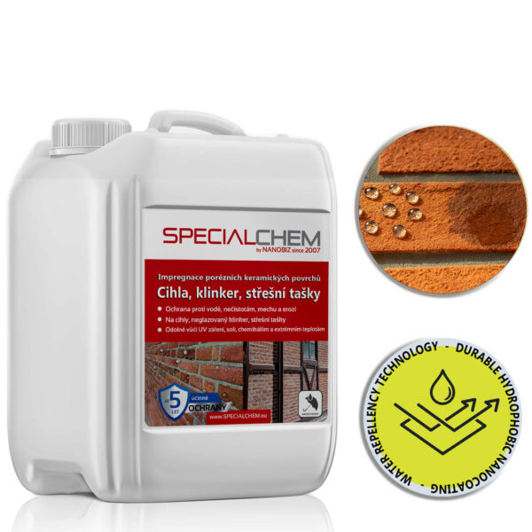 Specialchem Impregnace na savou keramiku, cihly, kabřinec, střešní tašky