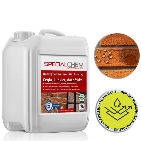 Specialchem ​​​​Impregnace na savou keramiku, cihly, kabřinec, střešní tašky