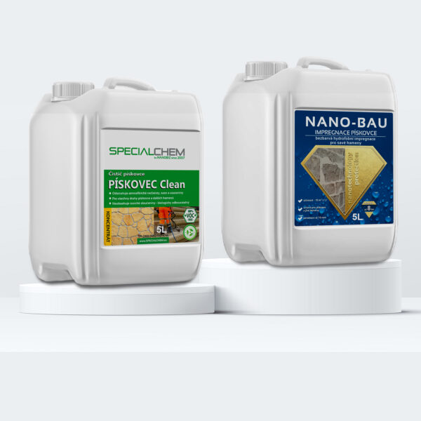 Pískovcová sada - čištění SPECIALCHEM + impregnace NANOBAU