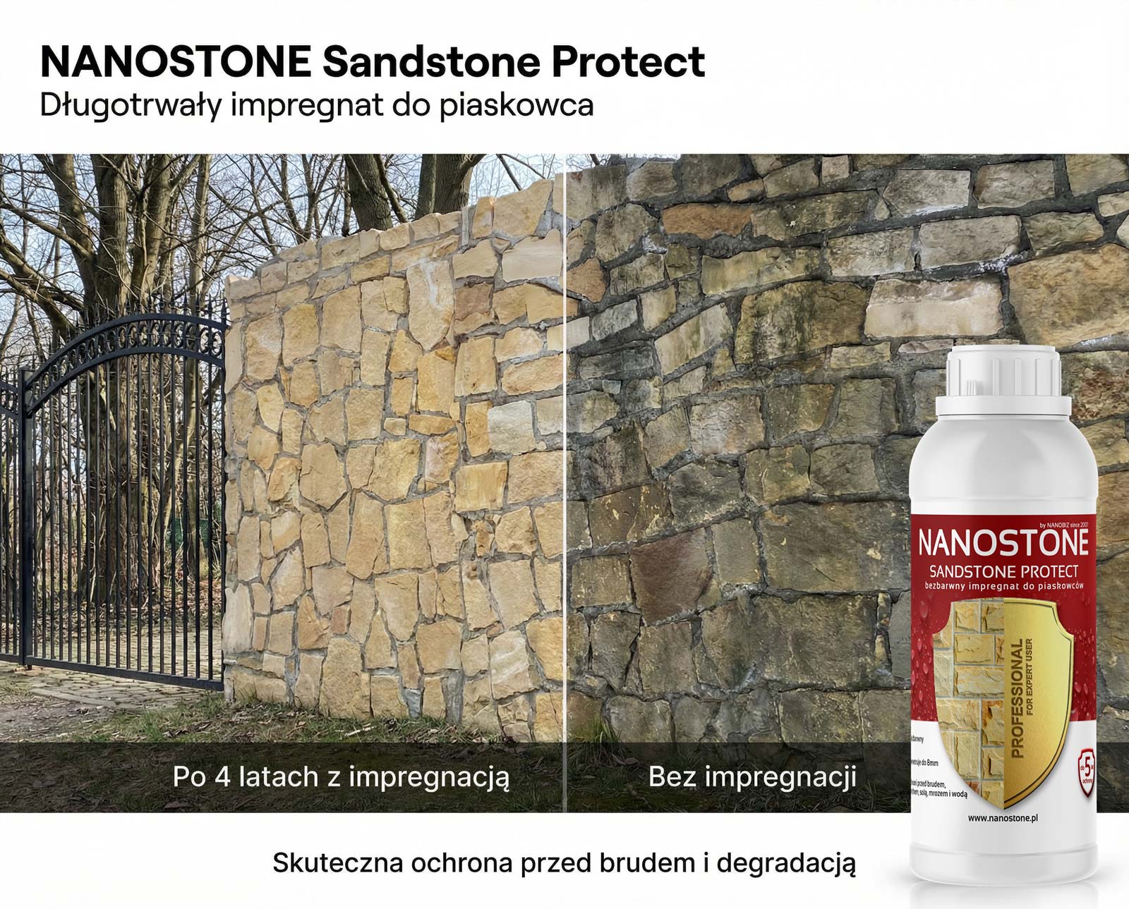 NANOSTONE SANDSTONE PROTECT impregnace na pískovec